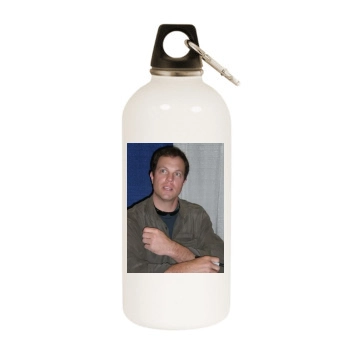 Adam Baldwin White Water Bottle With Carabiner