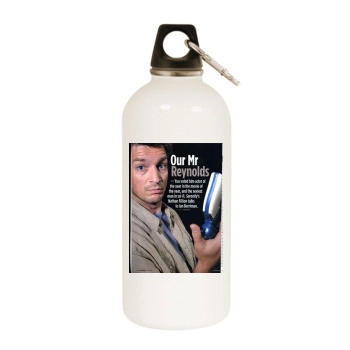 Adam Baldwin White Water Bottle With Carabiner