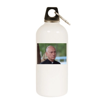 Alan Arkin White Water Bottle With Carabiner