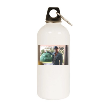 Alan Cumming White Water Bottle With Carabiner