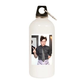 Alan Cumming White Water Bottle With Carabiner