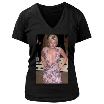 Alice Evans Women's Deep V-Neck TShirt