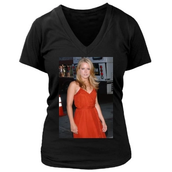 Allison Munn Women's Deep V-Neck TShirt