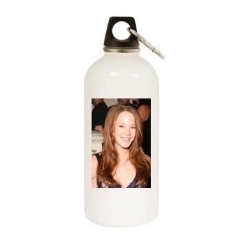 Amy Davidson White Water Bottle With Carabiner