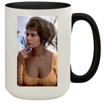 Sophia Loren 15oz Colored Inner & Handle Mug