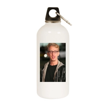 Andy Dick White Water Bottle With Carabiner