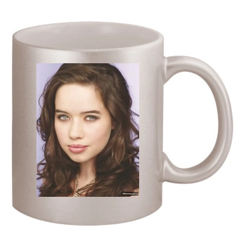 Anna Popplewell 11oz Metallic Silver Mug