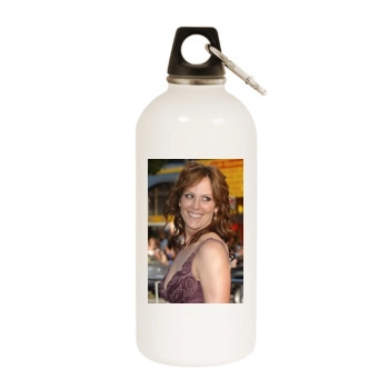 Annabeth Gish White Water Bottle With Carabiner