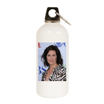 Annabeth Gish White Water Bottle With Carabiner