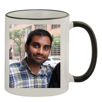 Aziz Ansari 11oz Colored Rim & Handle Mug