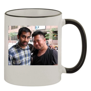 Aziz Ansari 11oz Colored Rim & Handle Mug