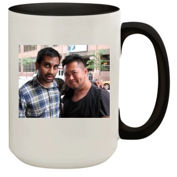 Aziz Ansari 15oz Colored Inner & Handle Mug