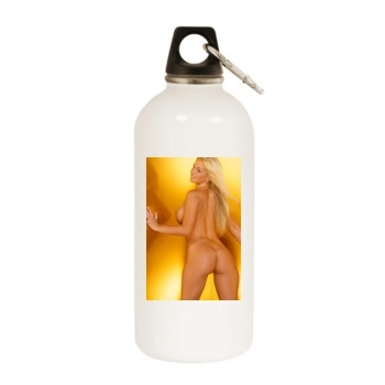 Heather Rene Smith White Water Bottle With Carabiner