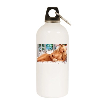 Heather Rene Smith White Water Bottle With Carabiner