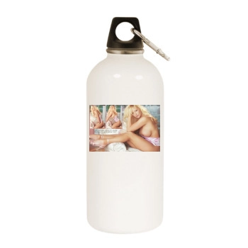 Heather Rene Smith White Water Bottle With Carabiner