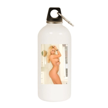 Heather Rene Smith White Water Bottle With Carabiner