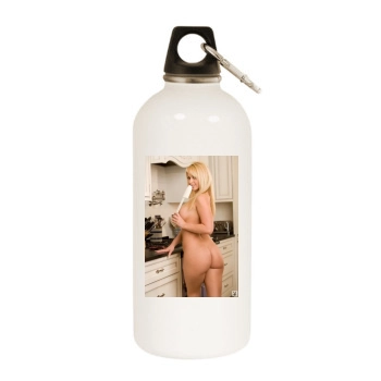 Heather Rene Smith White Water Bottle With Carabiner