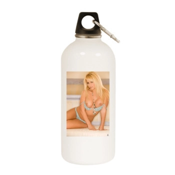 Heather Rene Smith White Water Bottle With Carabiner