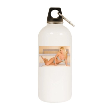 Heather Rene Smith White Water Bottle With Carabiner