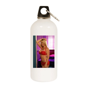 Heather Rene Smith White Water Bottle With Carabiner