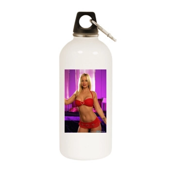 Heather Rene Smith White Water Bottle With Carabiner