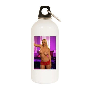 Heather Rene Smith White Water Bottle With Carabiner