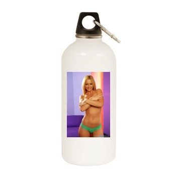 Heather Rene Smith White Water Bottle With Carabiner