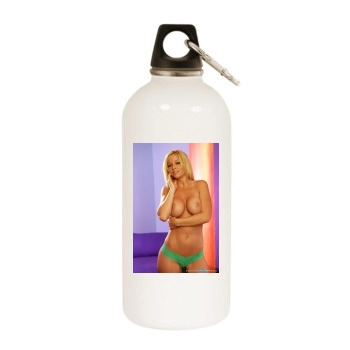 Heather Rene Smith White Water Bottle With Carabiner