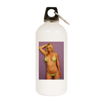 Heather Rene Smith White Water Bottle With Carabiner