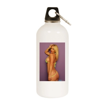 Heather Rene Smith White Water Bottle With Carabiner