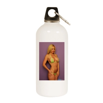 Heather Rene Smith White Water Bottle With Carabiner