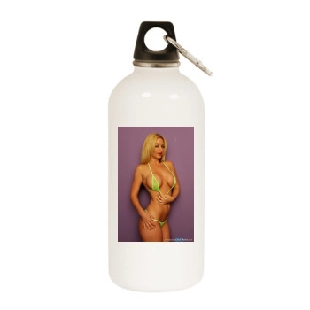 Heather Rene Smith White Water Bottle With Carabiner