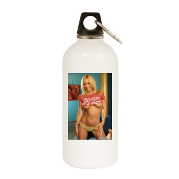 Heather Rene Smith White Water Bottle With Carabiner