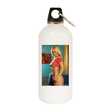 Heather Rene Smith White Water Bottle With Carabiner