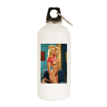 Heather Rene Smith White Water Bottle With Carabiner