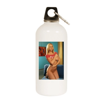 Heather Rene Smith White Water Bottle With Carabiner