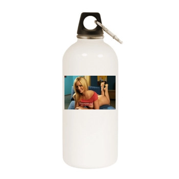 Heather Rene Smith White Water Bottle With Carabiner