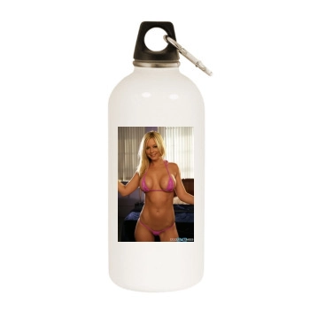 Heather Rene Smith White Water Bottle With Carabiner