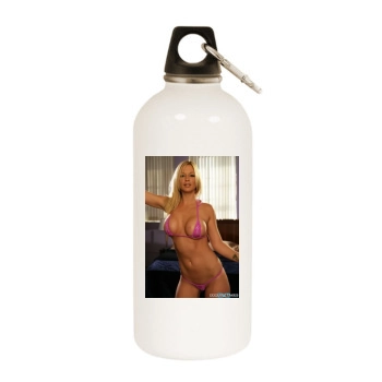 Heather Rene Smith White Water Bottle With Carabiner