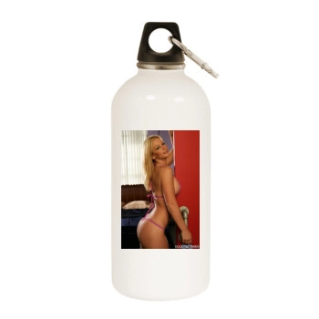 Heather Rene Smith White Water Bottle With Carabiner