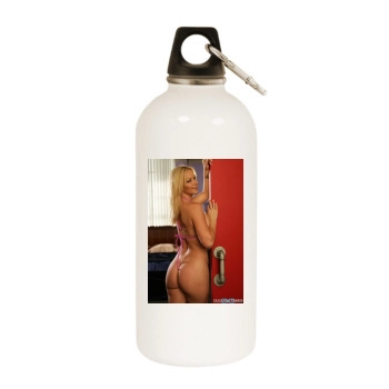 Heather Rene Smith White Water Bottle With Carabiner