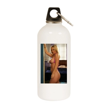 Heather Rene Smith White Water Bottle With Carabiner