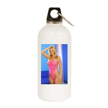 Heather Rene Smith White Water Bottle With Carabiner