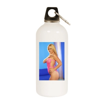 Heather Rene Smith White Water Bottle With Carabiner