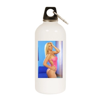 Heather Rene Smith White Water Bottle With Carabiner