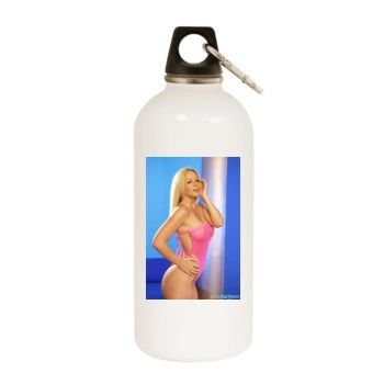 Heather Rene Smith White Water Bottle With Carabiner