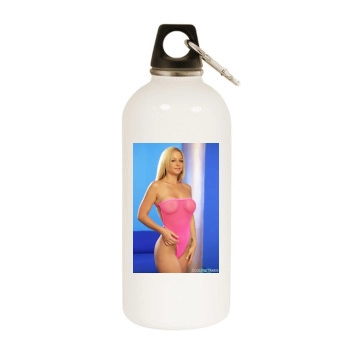 Heather Rene Smith White Water Bottle With Carabiner