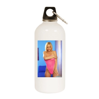 Heather Rene Smith White Water Bottle With Carabiner