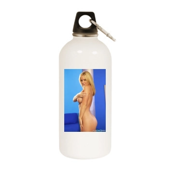 Heather Rene Smith White Water Bottle With Carabiner