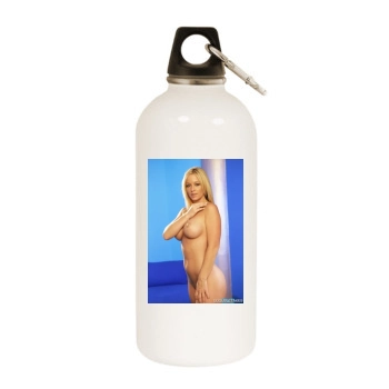 Heather Rene Smith White Water Bottle With Carabiner